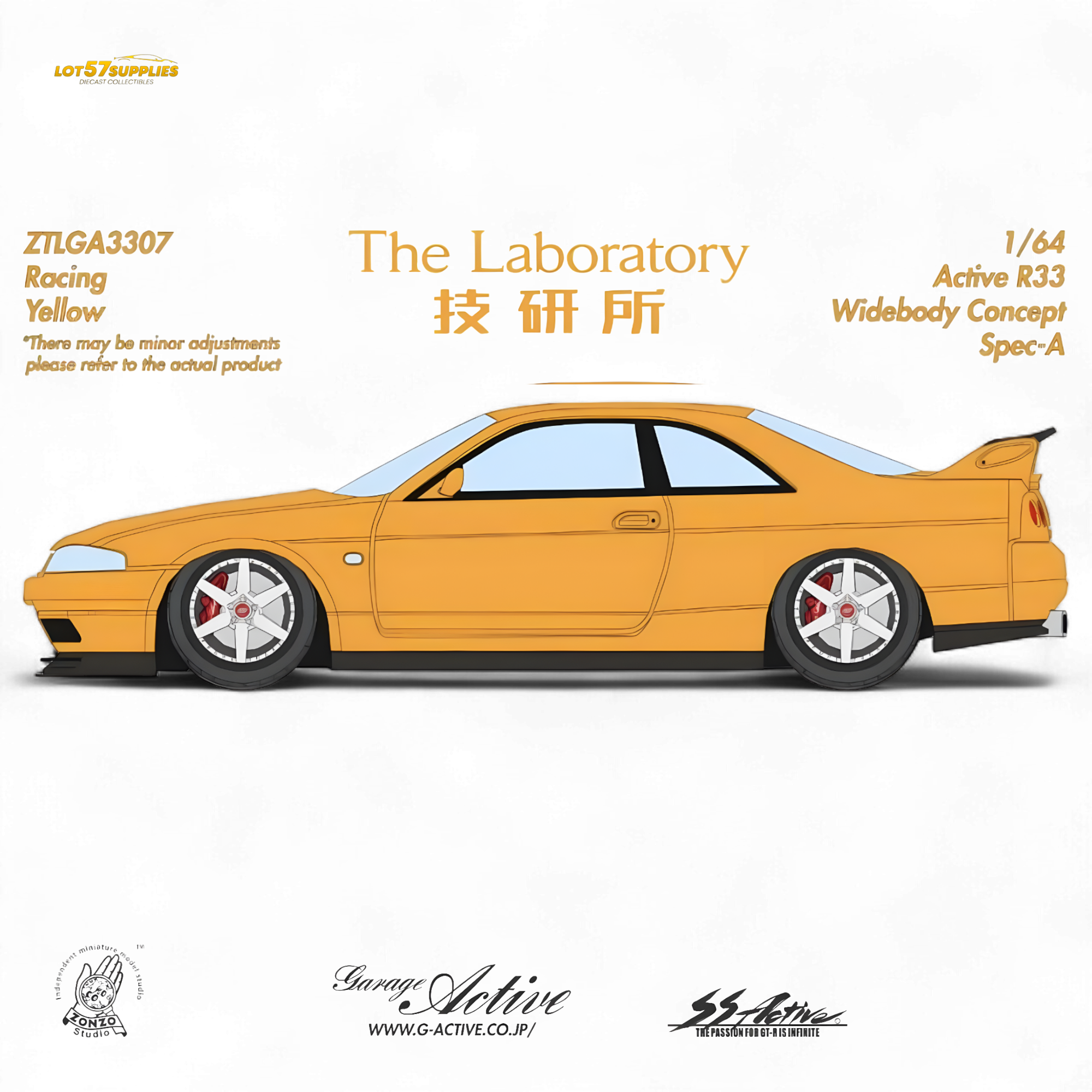 The Laboratory x ZONZO Nissan R33 Widebody ZTLGA3307 1:64