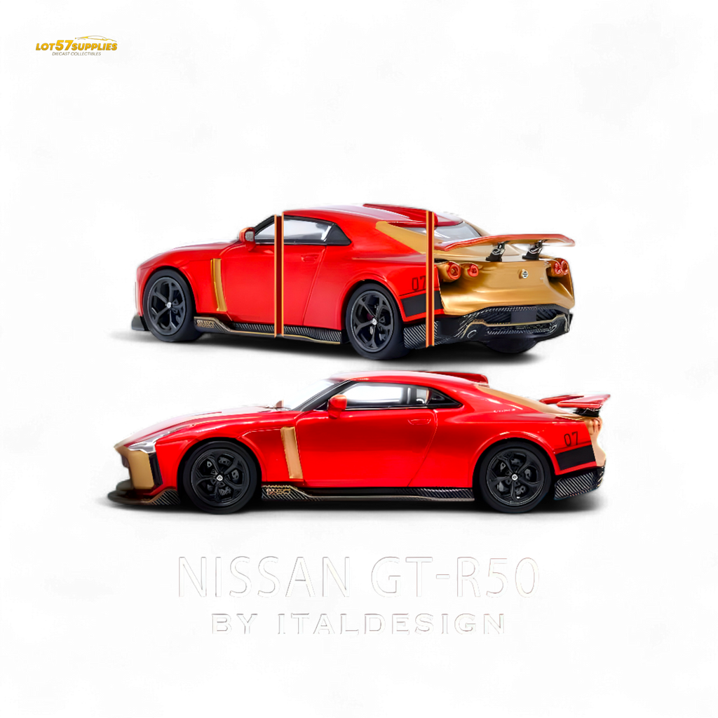 INNO64 Nissan R50 GT-R Red 1:64