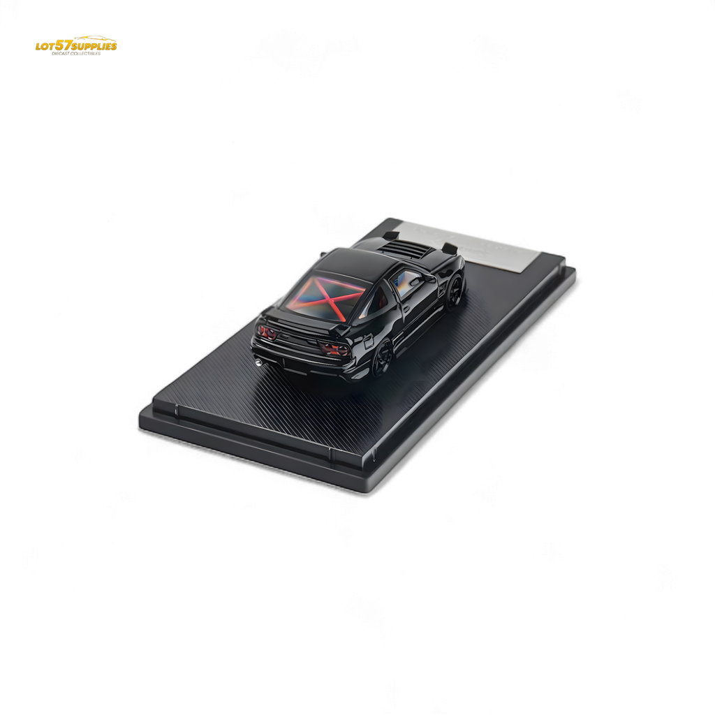MicroTurbo 180SX Type X Metallic Black MIYABI 1:64