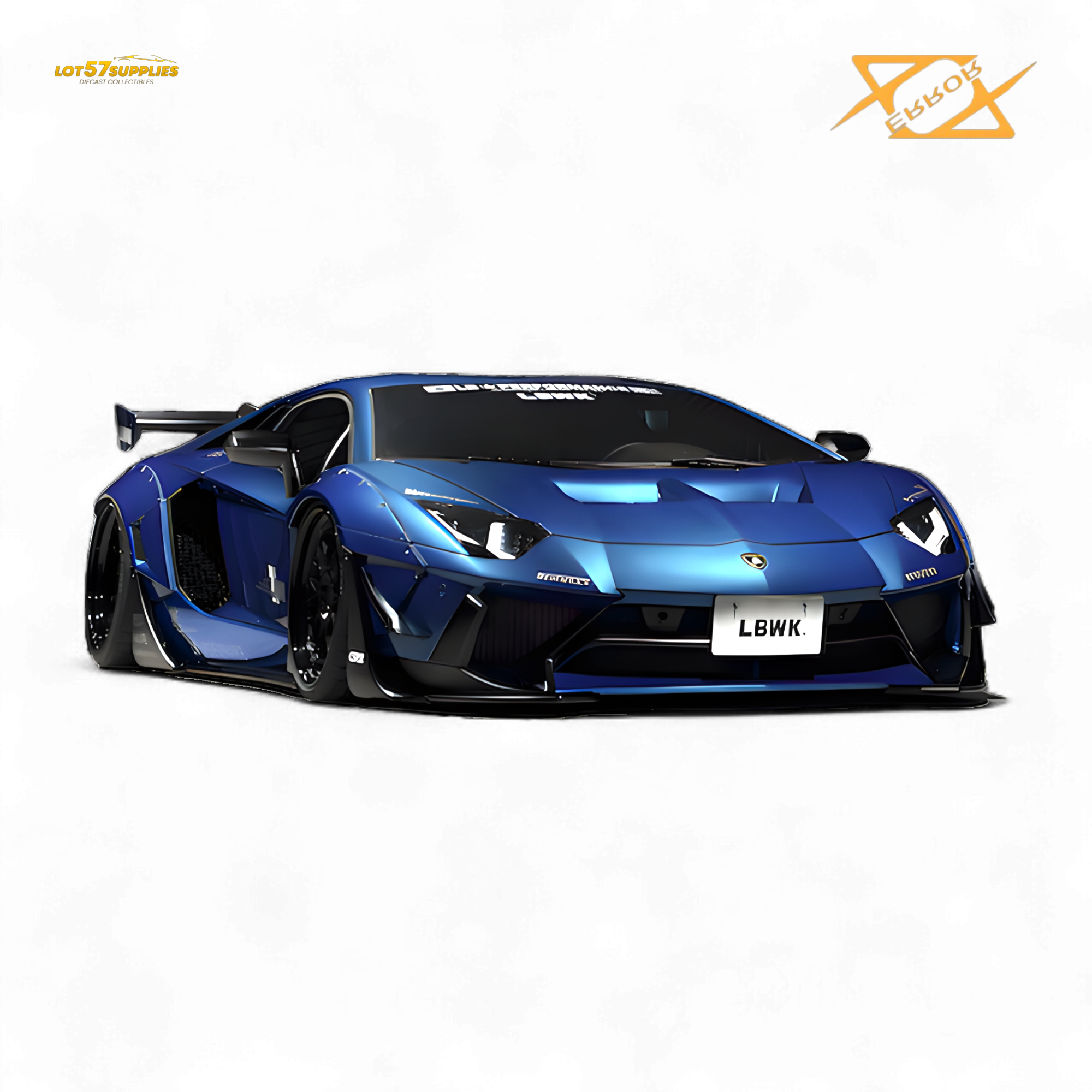 (Pre-Order) 404ERROR Lamborghini Aventador LBWK 2.0 Blue 1:64