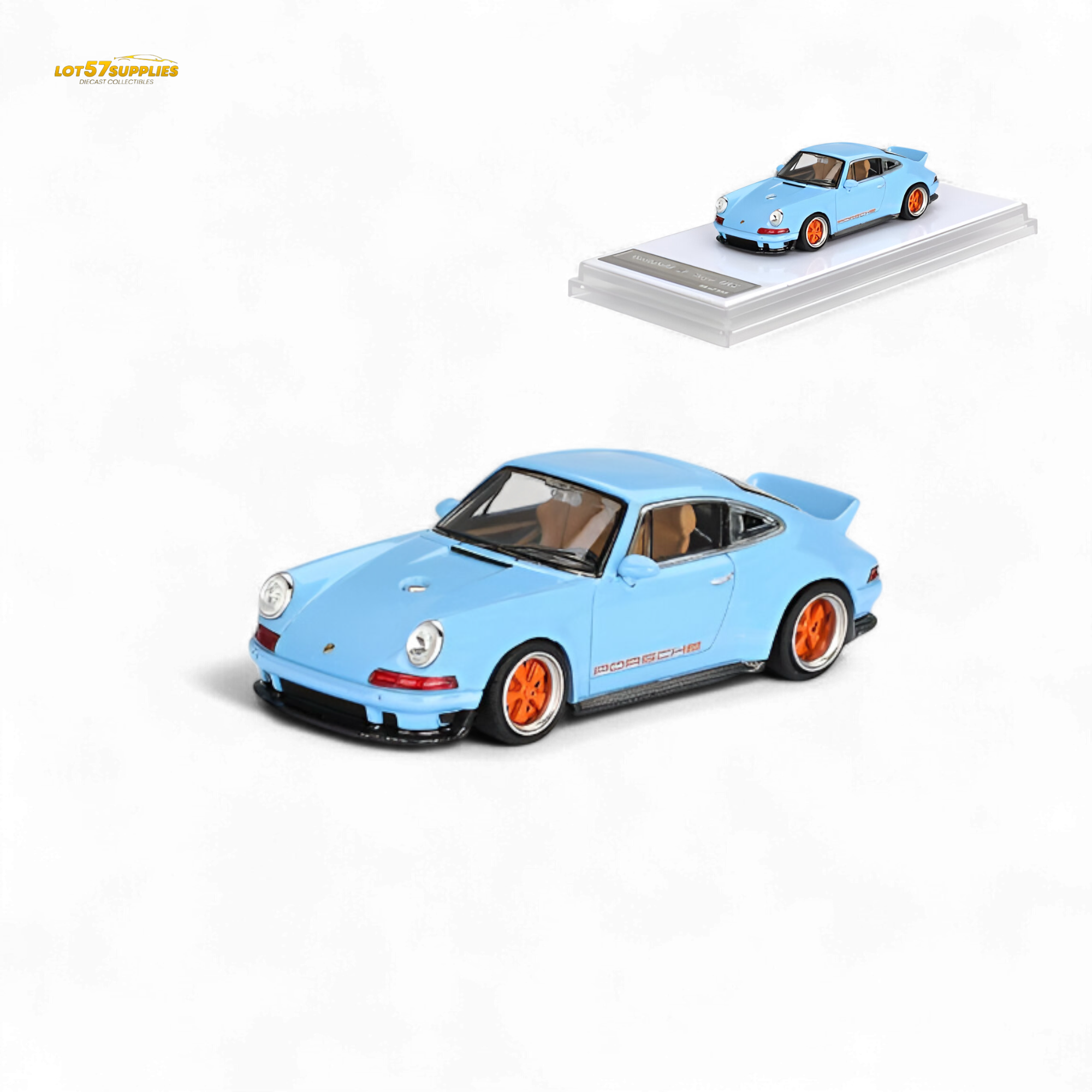 Zincit Model Porsche 911 Singer DLS Gulf Blue 1:64