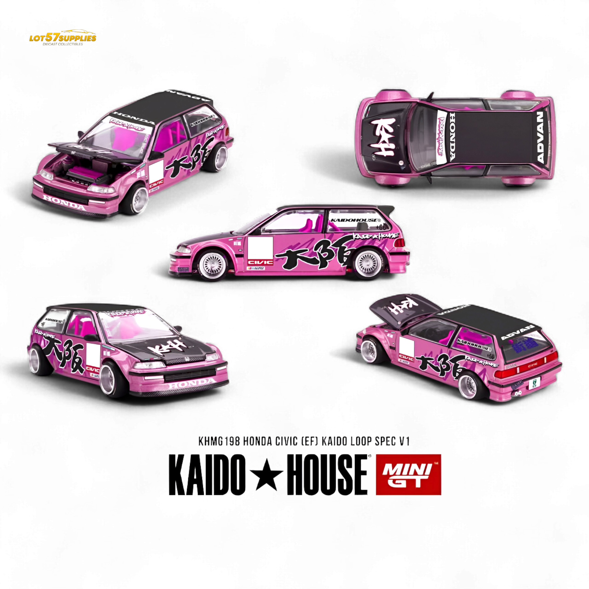 (Pre-Order) Kaido House Honda Civic EF Kaido Loop Spec V1 1:64