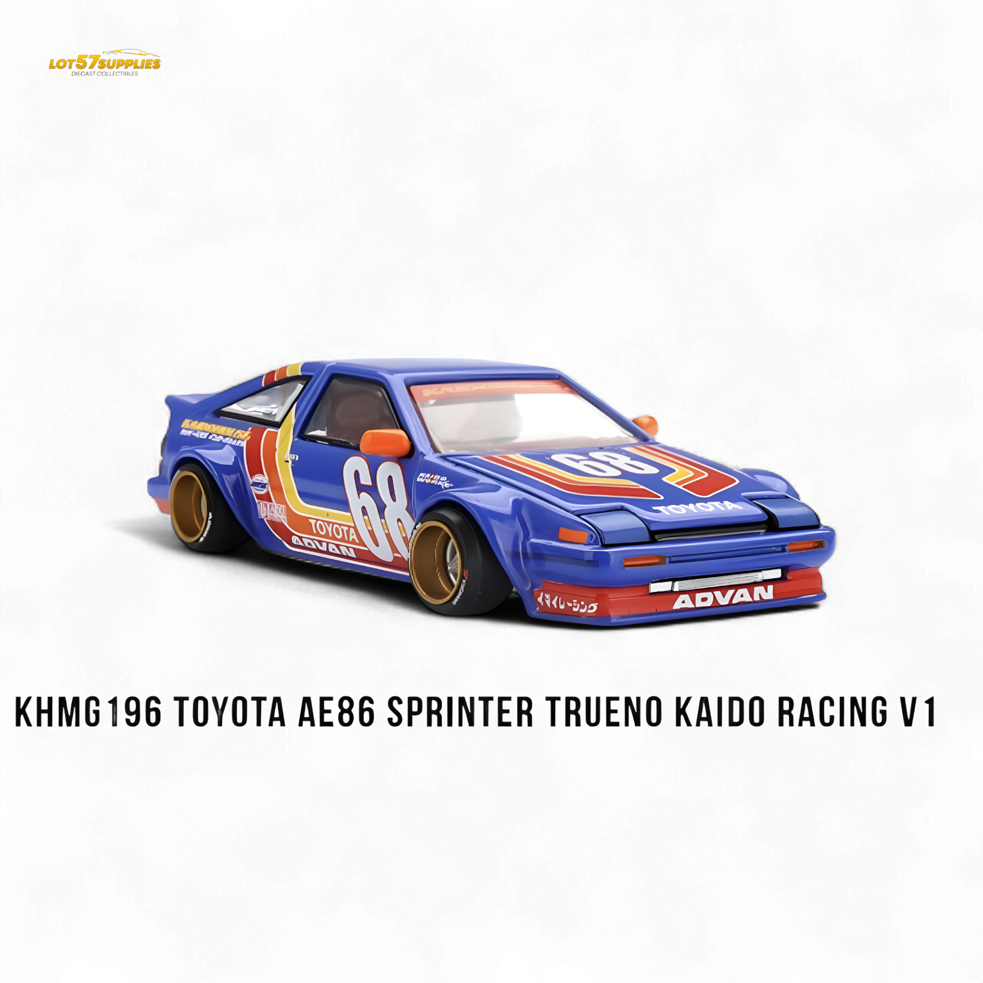 Mini GT Toyota AE86 Sprinter Trueno Kaido Racing V1 1:64