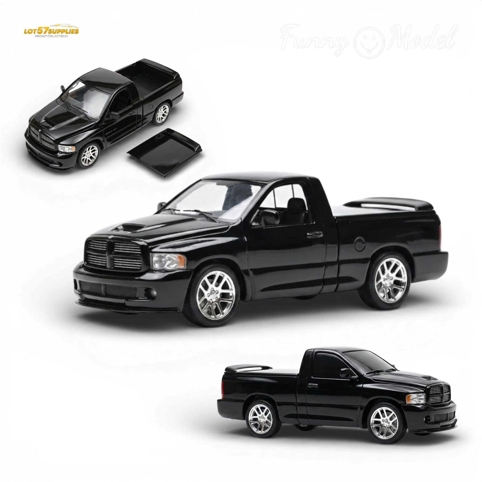 (Pre-Order) Funny Model Dodge RAM SRT-10 Black Crystal 1:64