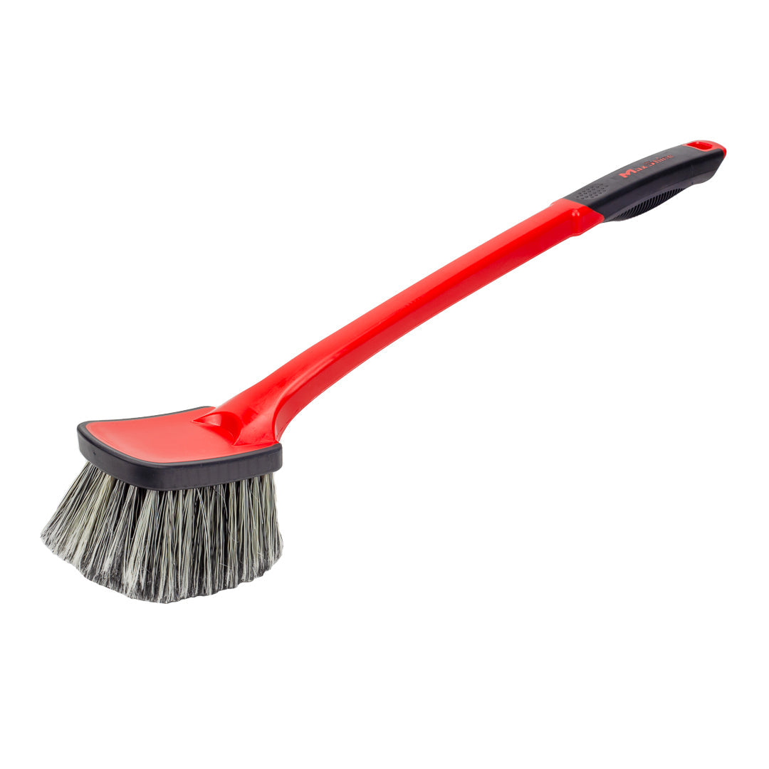 Soft Grip Medium Duty Wheel Cleaning Brush with Long Handle