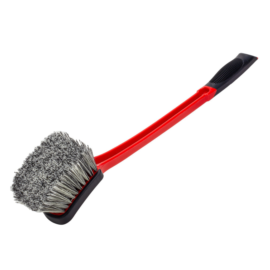 Soft Grip Medium Duty Wheel Cleaning Brush with Long Handle