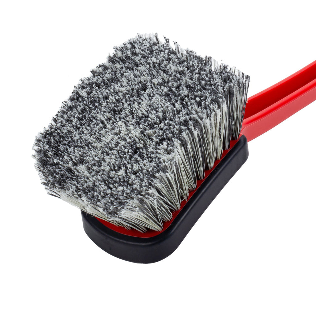 Soft Grip Medium Duty Wheel Cleaning Brush with Long Handle