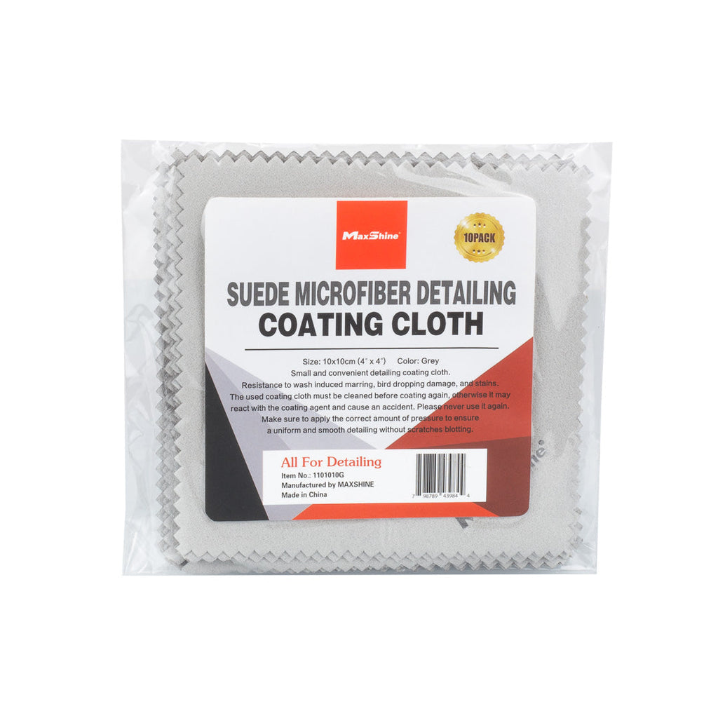 Suede Microfiber Towel for Ceramic Coating - 10 Pack