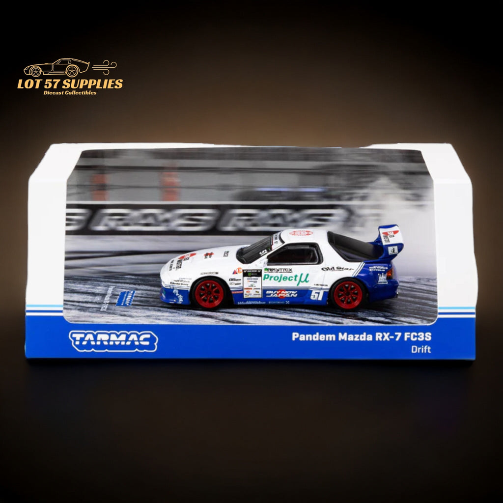 Tarmac Works Mazda RX-7 FC3S PANDEM Drift Livery 1:64