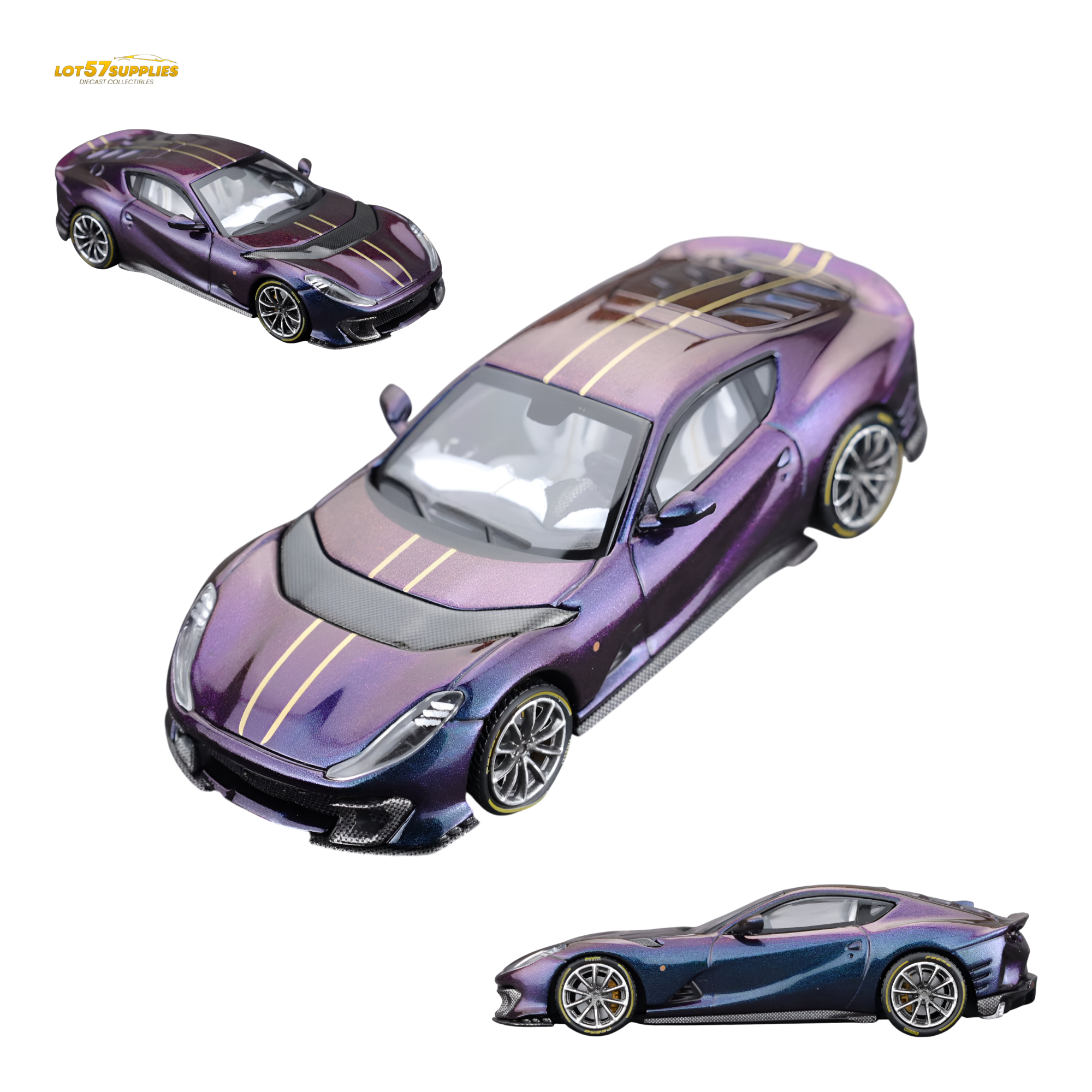 TOC Ferrari 812C Chameleon Purple 1:64