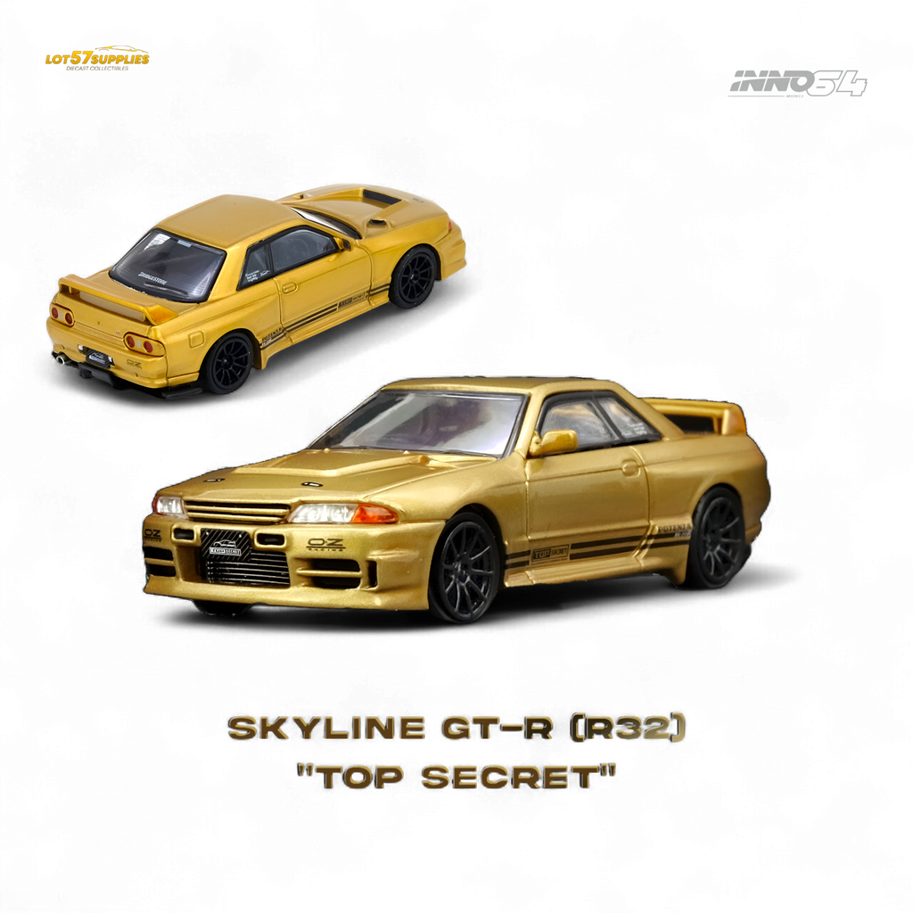 INNO64 Top Secret BNR32 GT-R 650R Gold 1:64