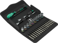 Wera 8100 SA 14 Zyklop Comfort Ratchet Set, 1/4" Drive, Metric, 28 Piece (05005541001)