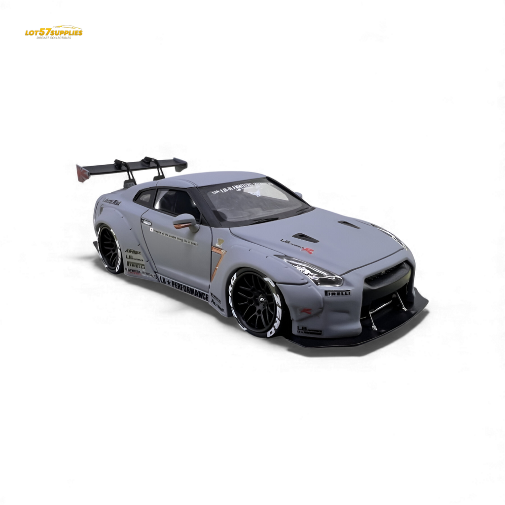 404ERROR LB-Works Nissan Skyline GT-R R35 Fighter Grey 1:64