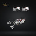 CM Model Subaru WRX STI Varis Widebody Silver 1:64