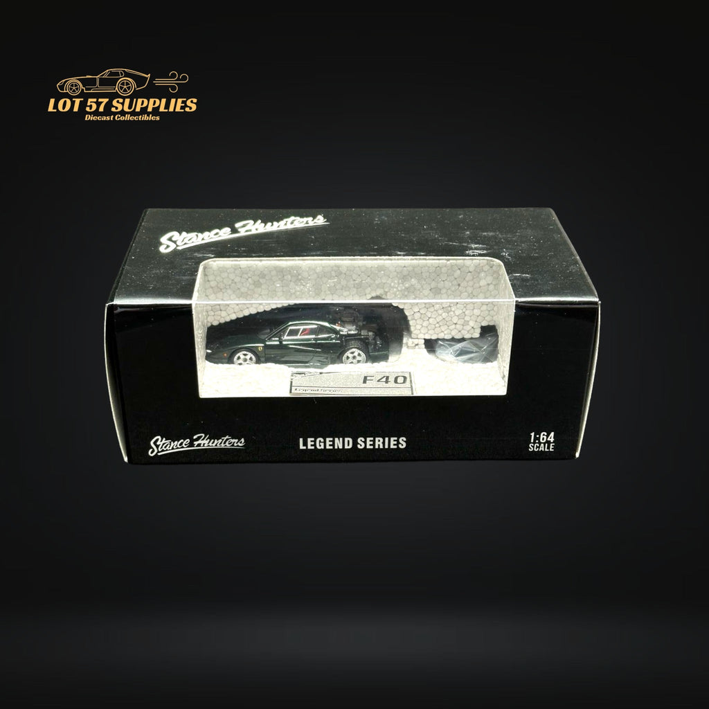Stance Hunters Ferrari F40 LM British Green 1:64