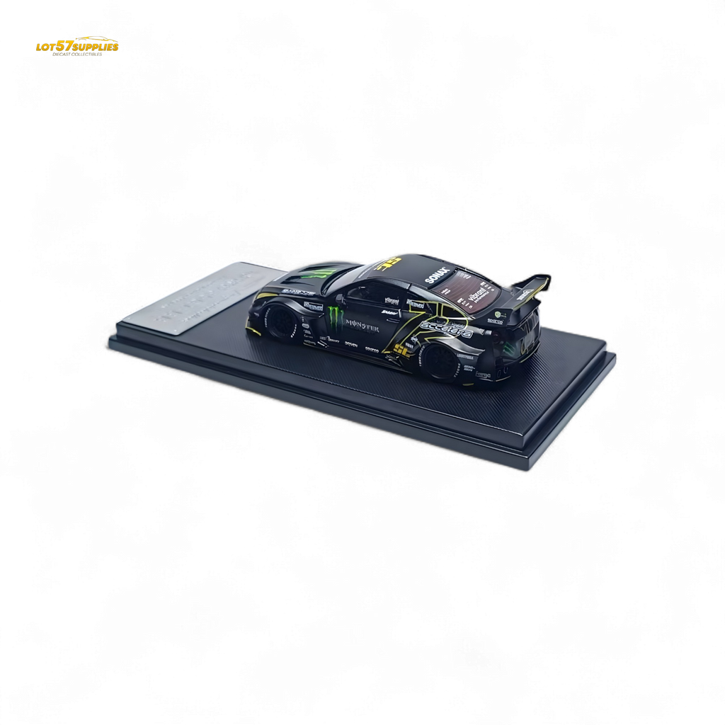 MC Nissan Skyline R35 GTR GT Matte Black Monster 1:64