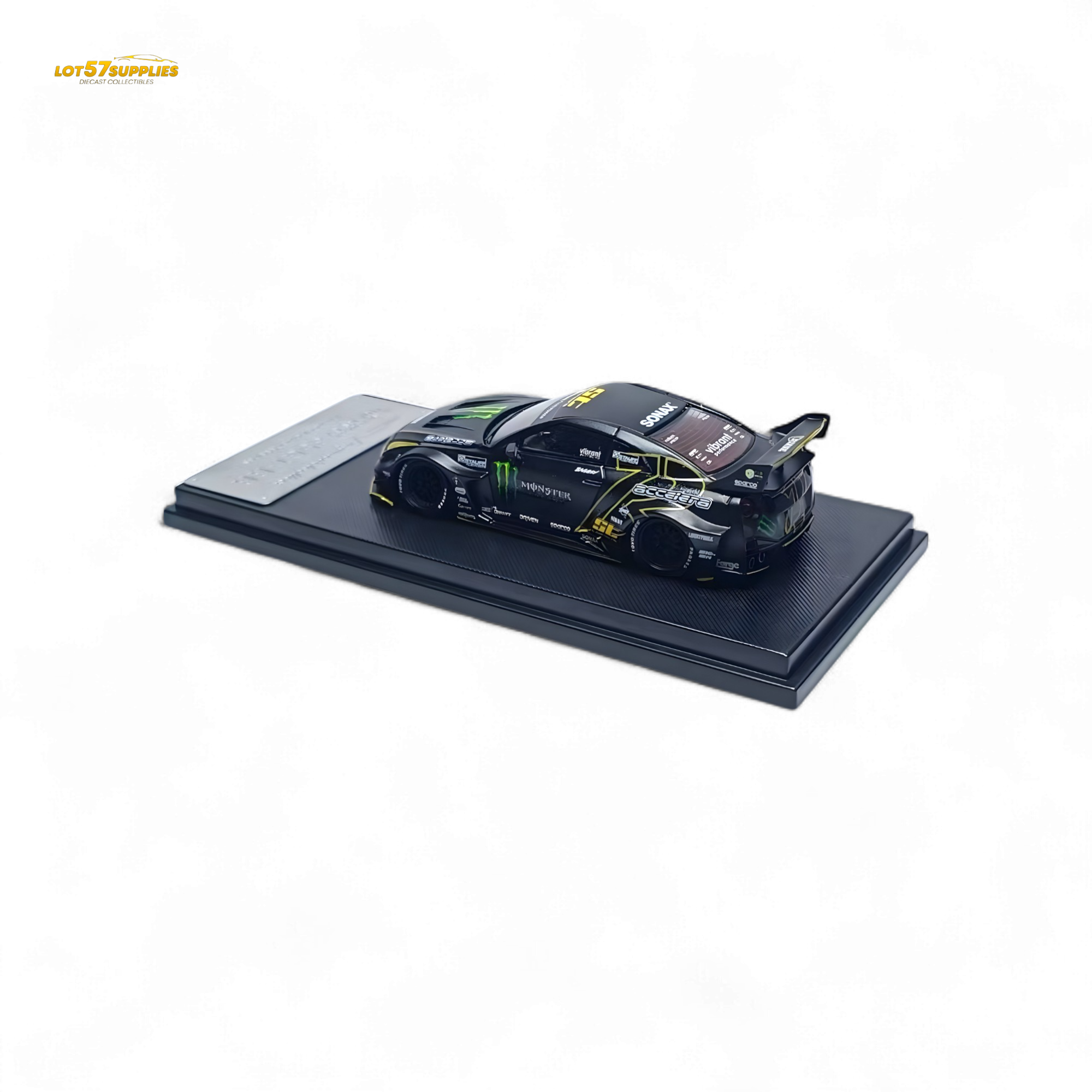 MC Nissan Skyline R35 GTR GT Matte Black Monster 1:64