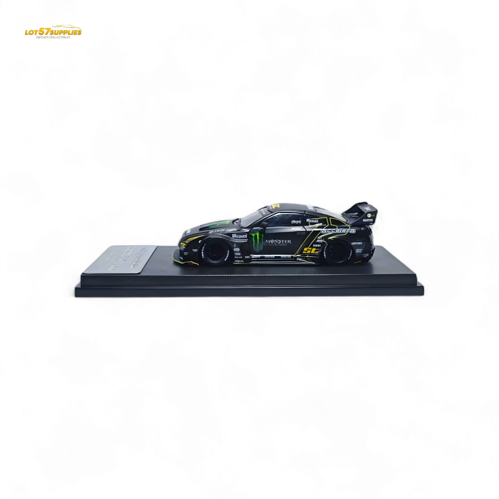 MC Nissan Skyline R35 GTR GT Matte Black Monster 1:64
