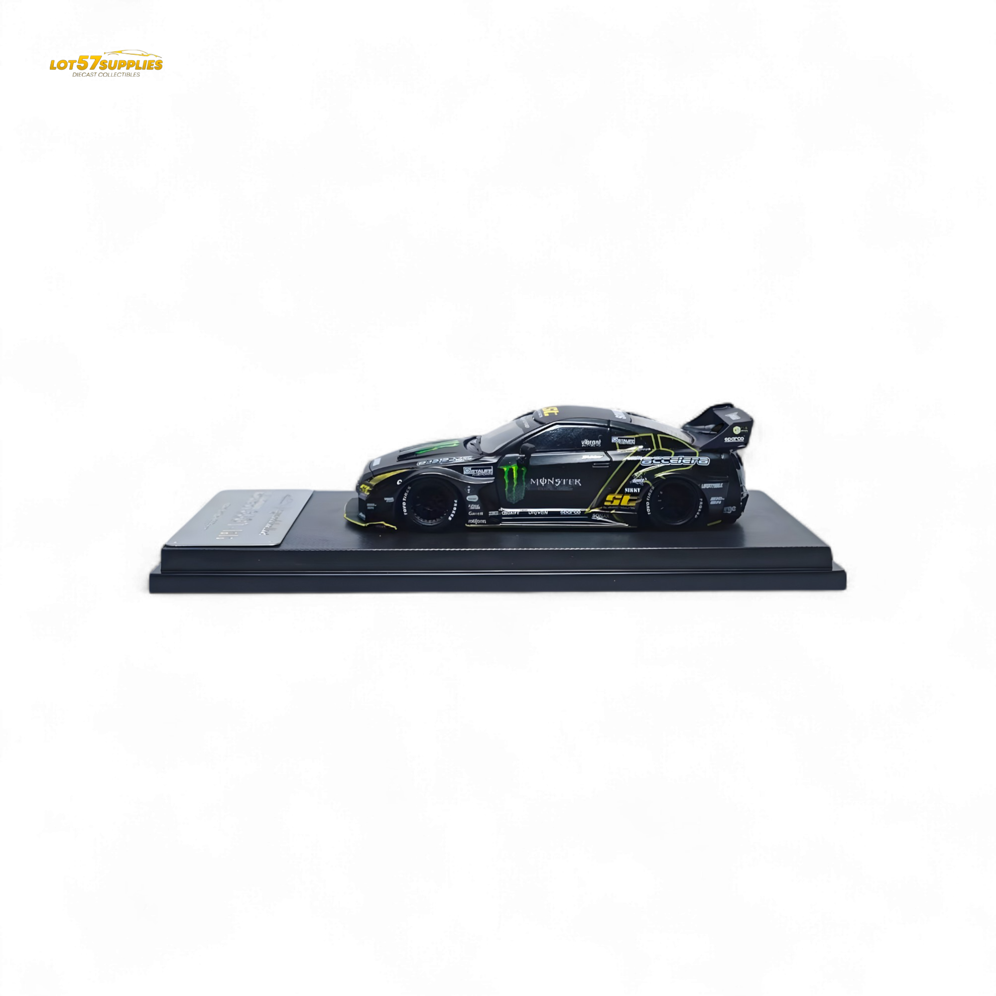 MC Nissan Skyline R35 GTR GT Matte Black Monster 1:64