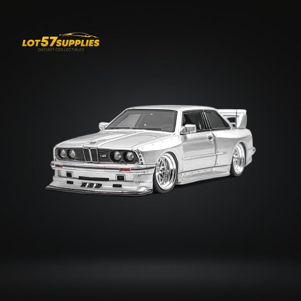 NA BMW E30 Wide-Body Silver 1:64