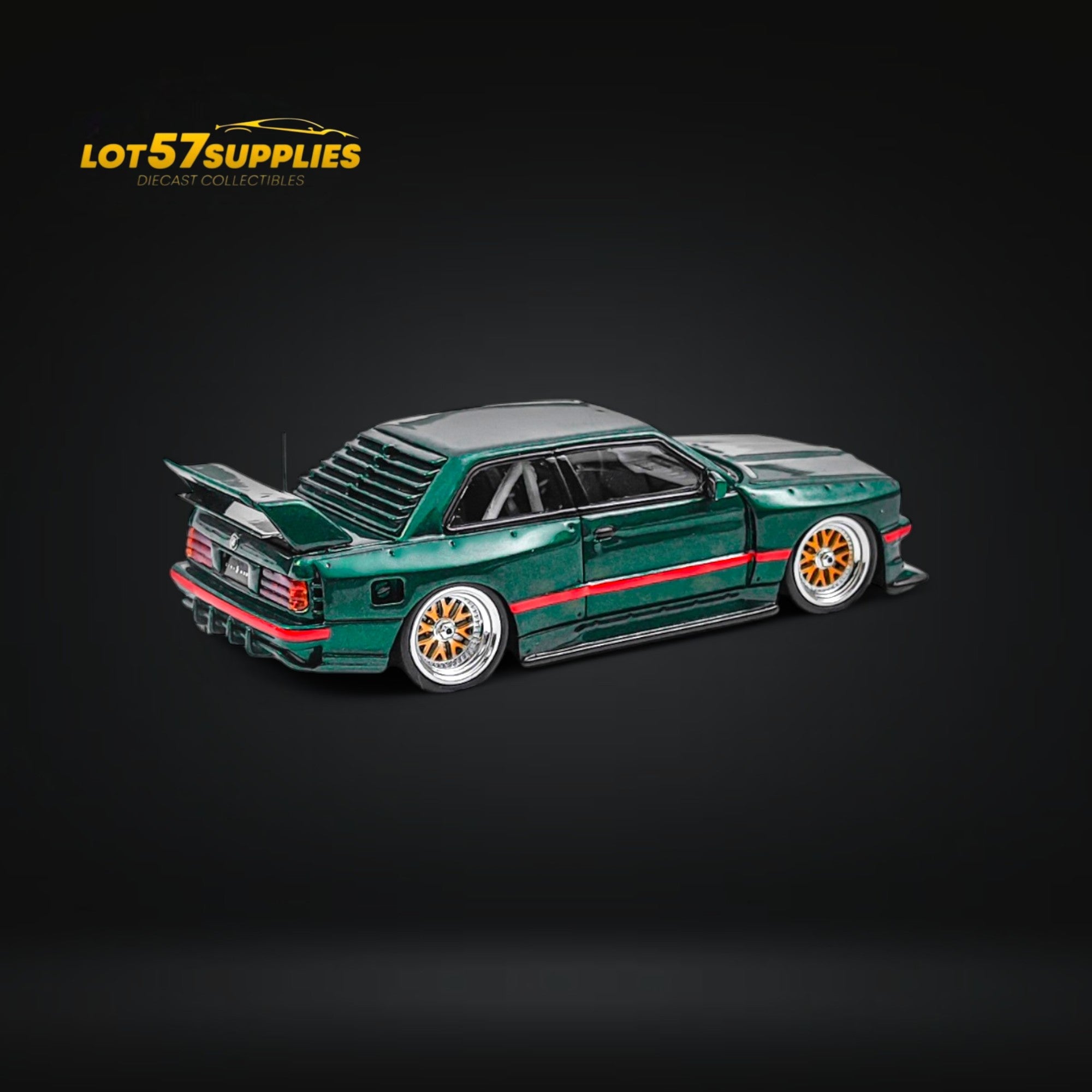 NA BMW E30 Wide-Body Green 1:64