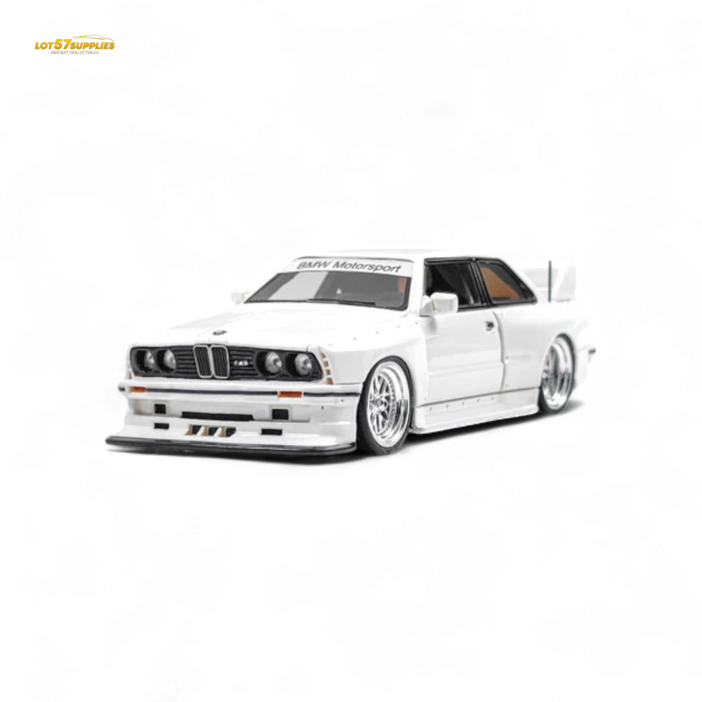 NA BMW E30 Wide-Body White 1:64