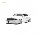 NA BMW E30 Wide-Body White 1:64