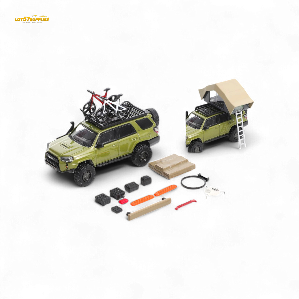 GCD Toyota 4 Runner Light Modified Version Olive Green 1:64