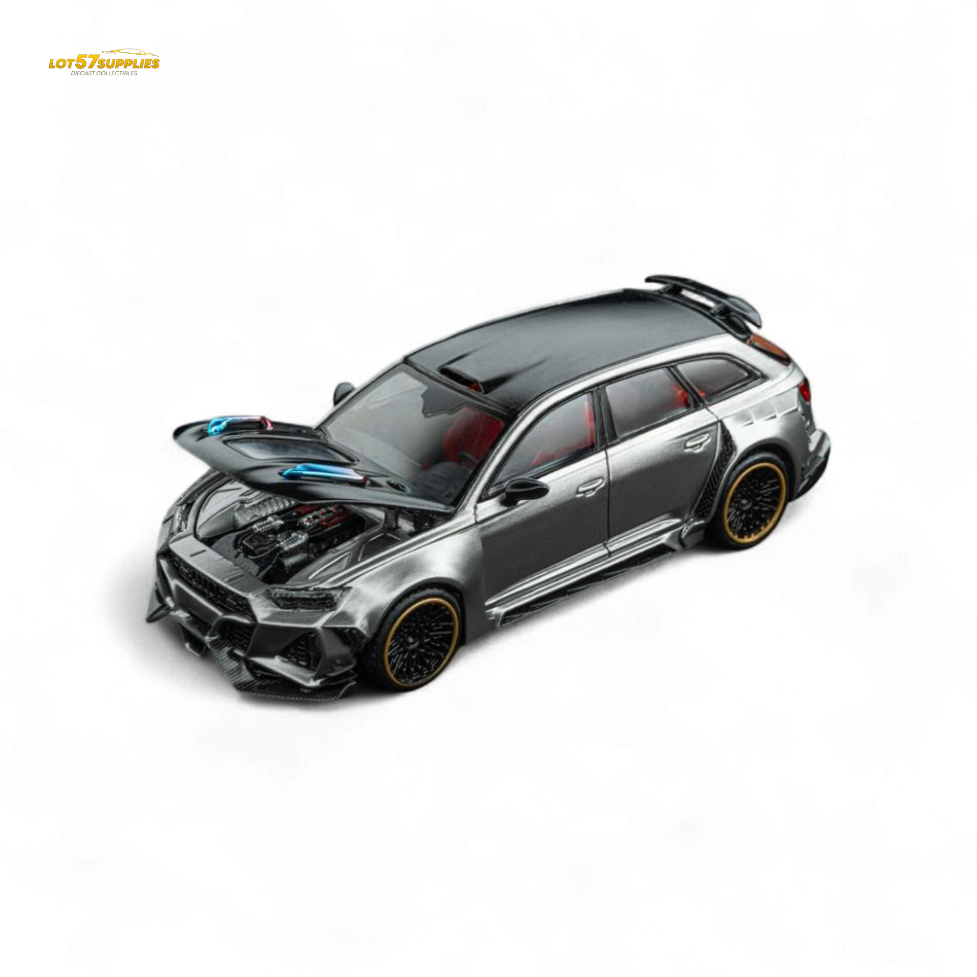 DCM Audi RS6 Wagon Silver/Gray 1:64