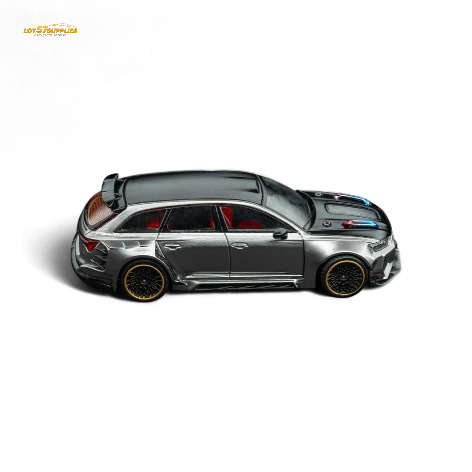 DCM Audi RS6 Wagon Silver/Gray 1:64