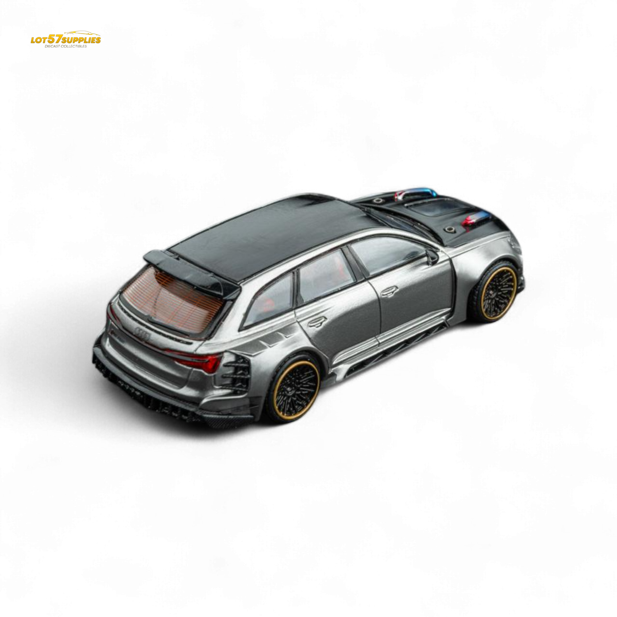 DCM Audi RS6 Wagon Silver/Gray 1:64