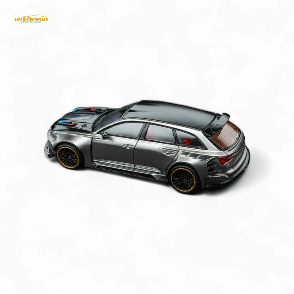 DCM Audi RS6 Wagon Silver/Gray 1:64