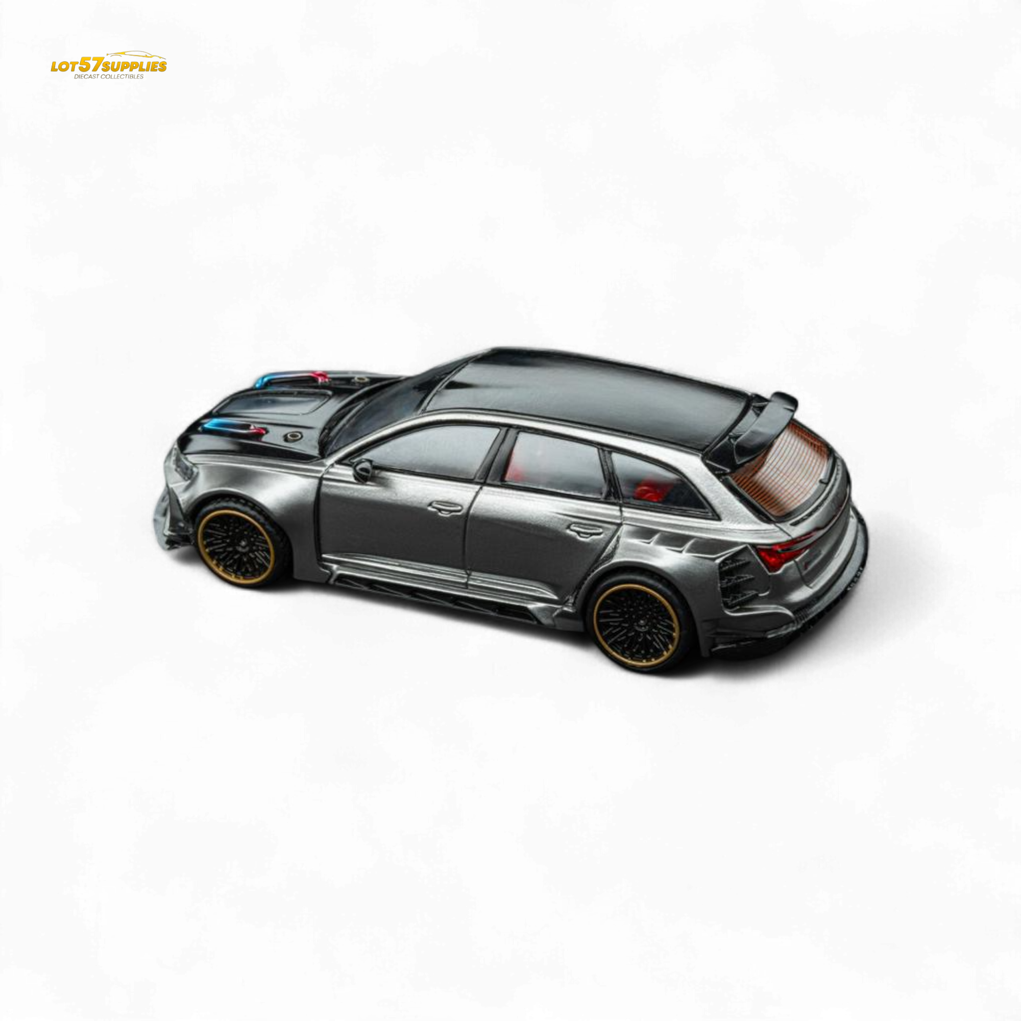 DCM Audi RS6 Wagon Silver/Gray 1:64