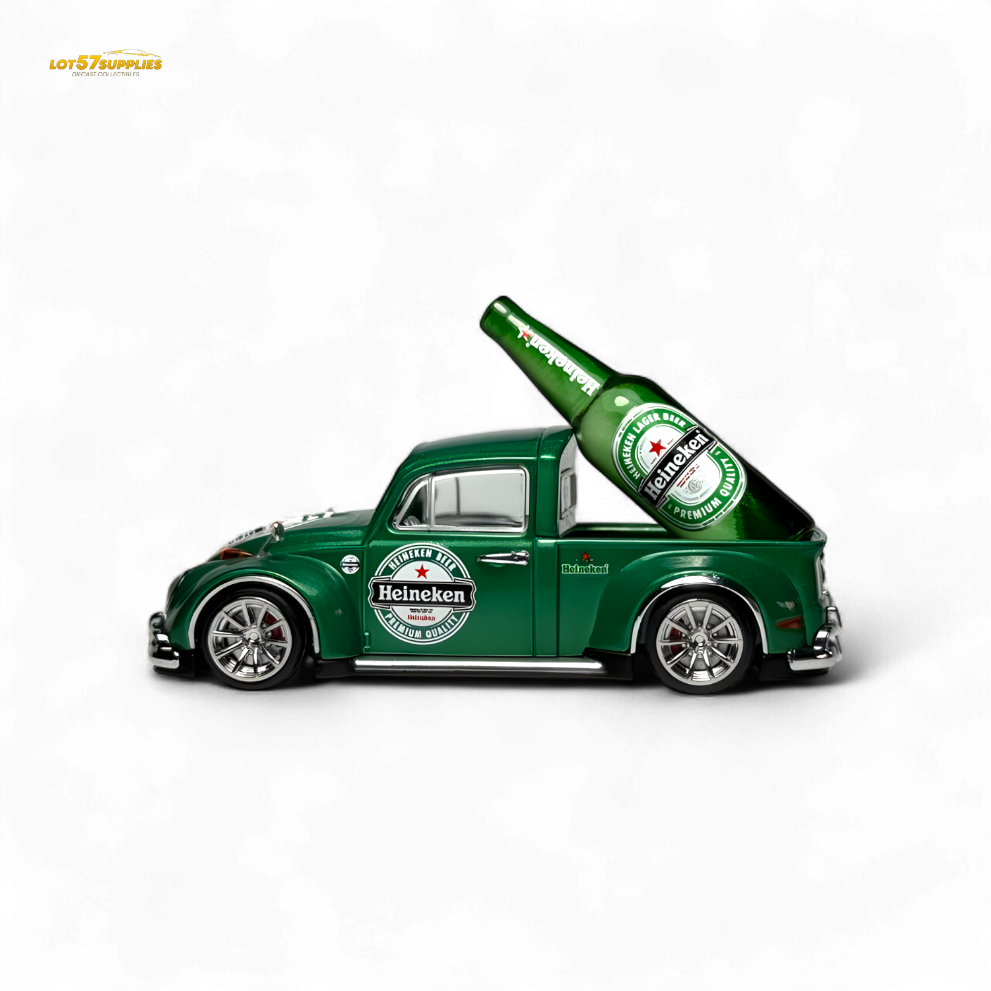 Liberty64 VW Beetle Pickup Heineken Livery 1:64