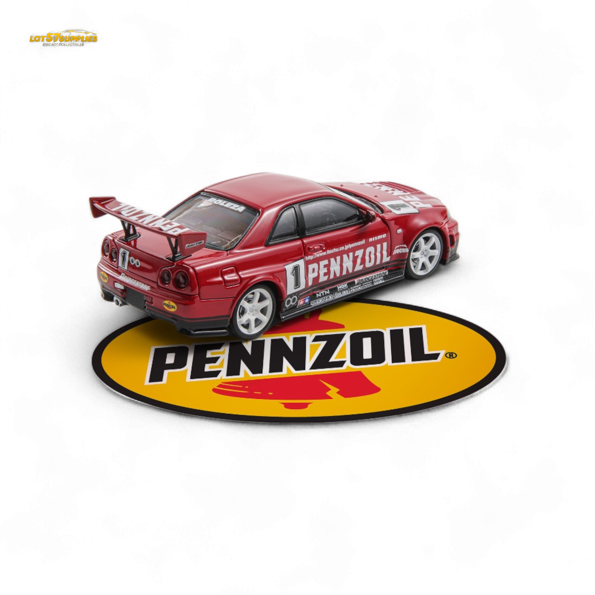 Fast Speed Skyline GT-R R34 Nismo Z-Tune Red 1:64