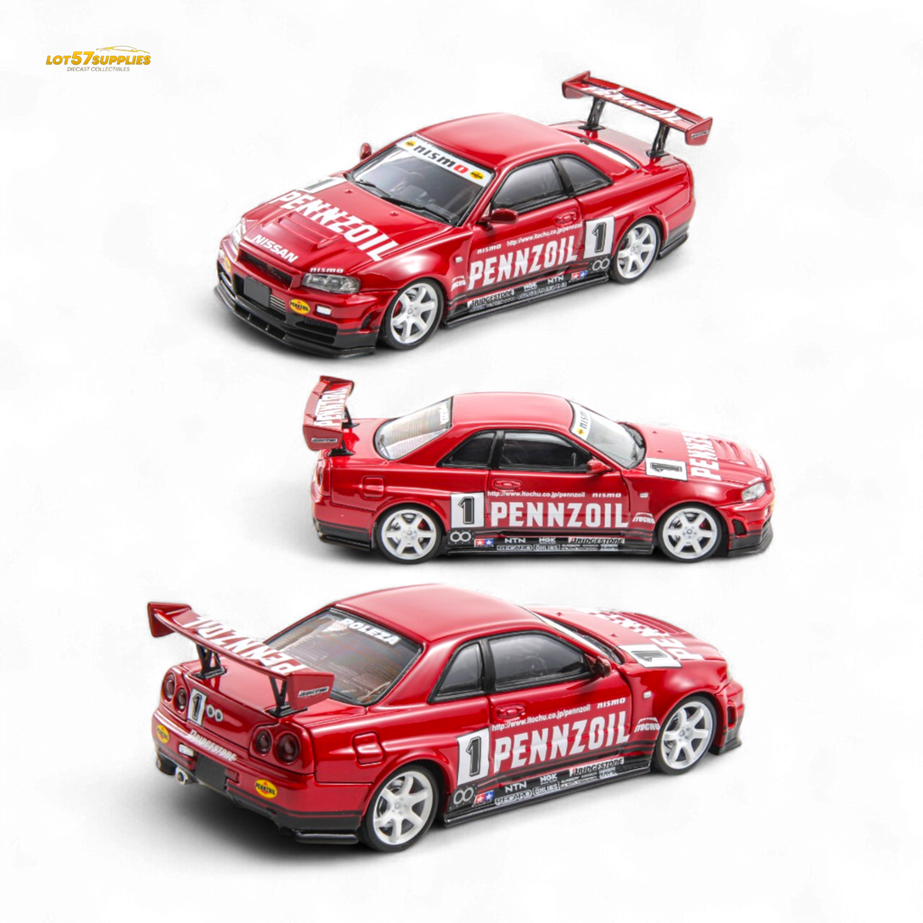 Fast Speed Skyline GT-R R34 Nismo Z-Tune Red 1:64