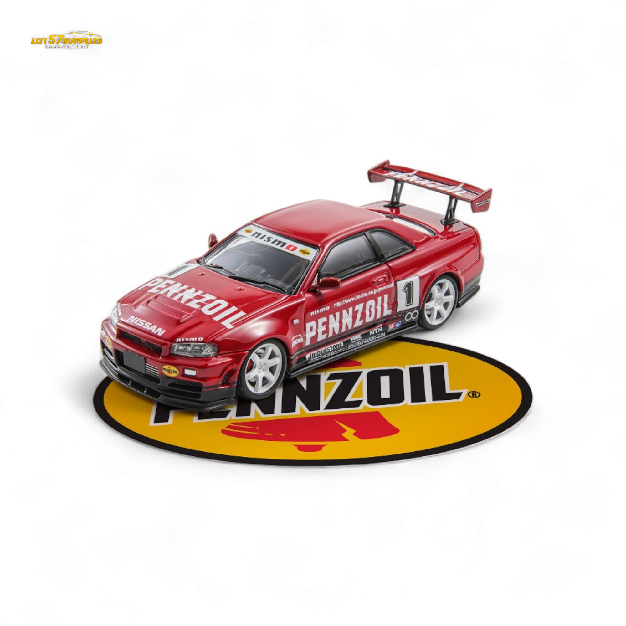 Fast Speed Skyline GT-R R34 Nismo Z-Tune Red 1:64