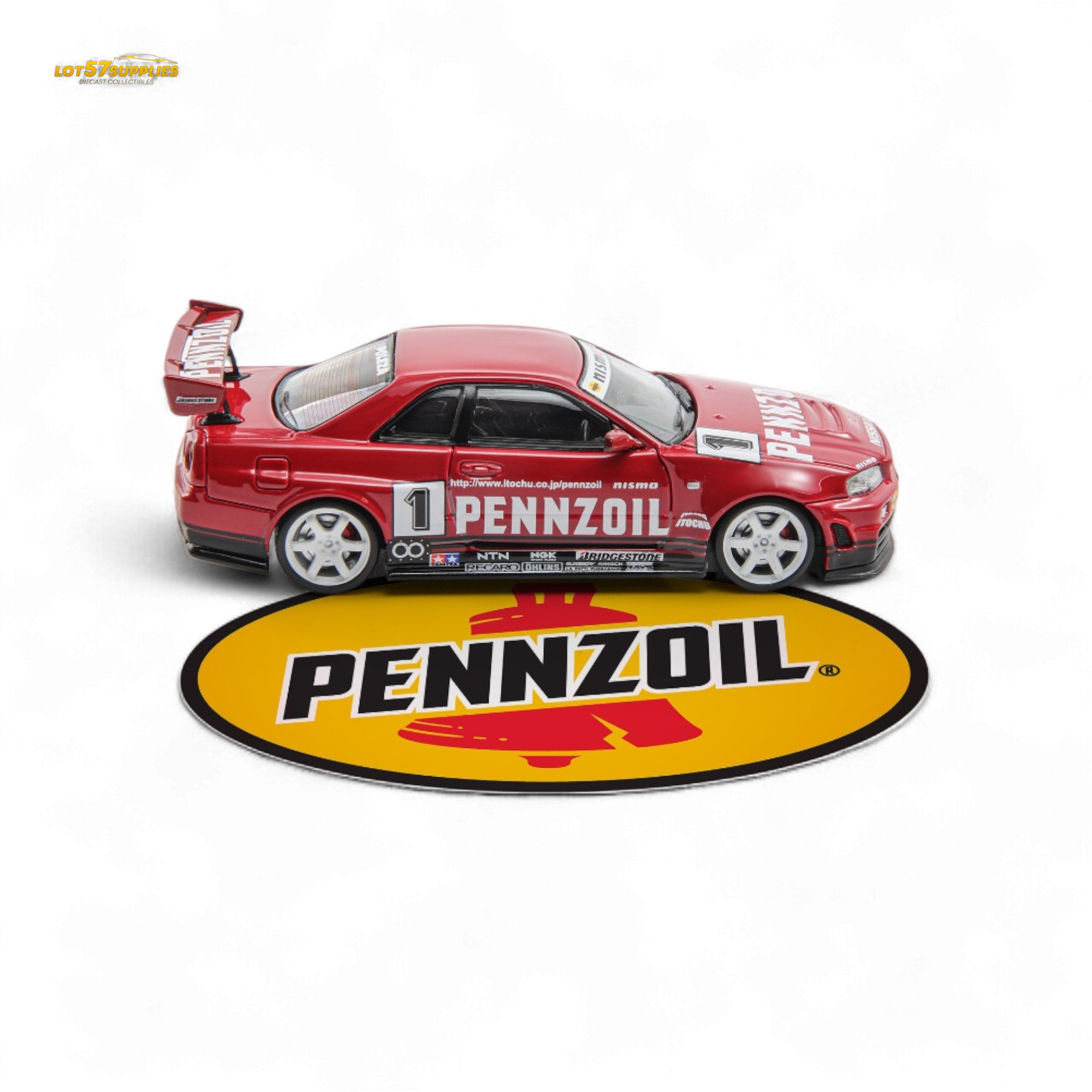 Fast Speed Skyline GT-R R34 Nismo Z-Tune Red 1:64
