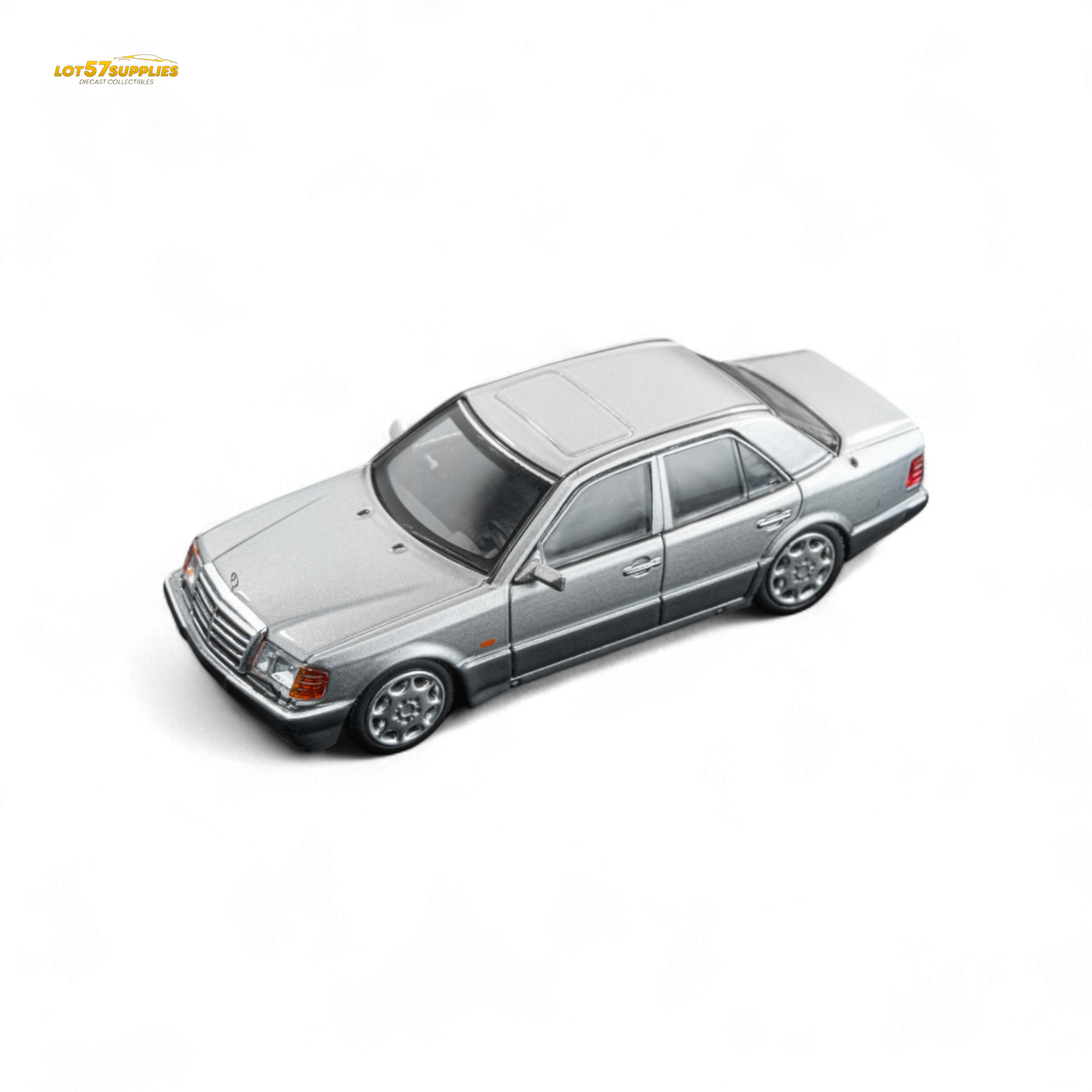 (Pre-Order) DCM Benz 500E Titanium Gray Silver 1:64