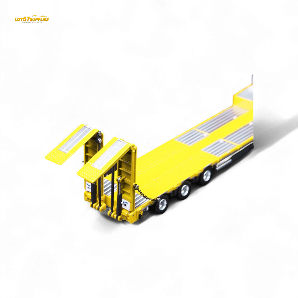 TimeMicro & Perka BENZ FLATBED TRANSPORT VEHICLE Yellow 1:64