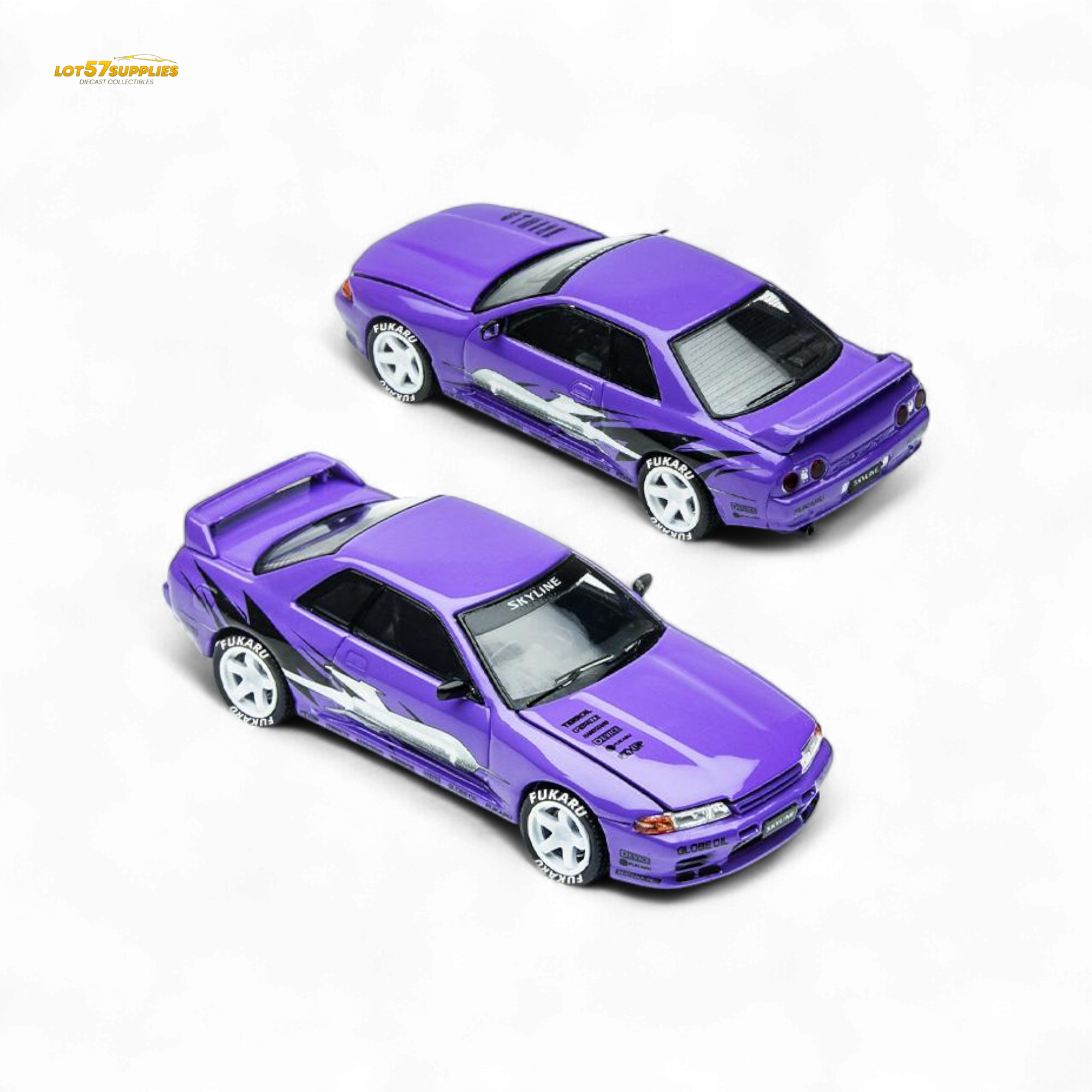 (Pre-Order) TimeMicro Skyline GT-R R32 Los Santos Drift Purple 1:64