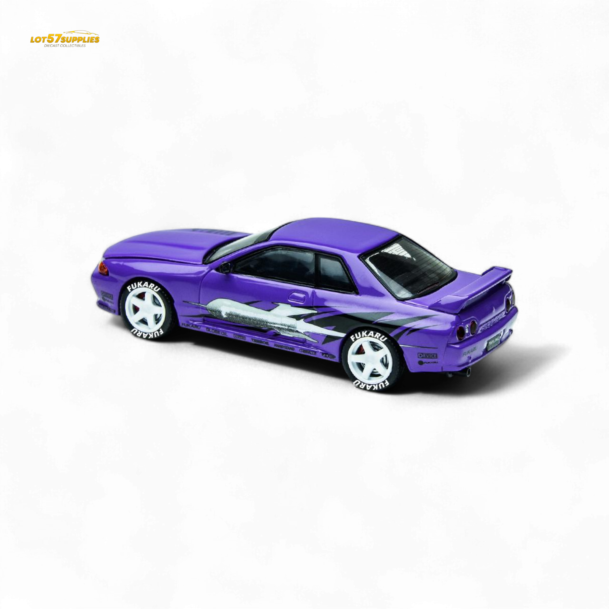 (Pre-Order) TimeMicro Skyline GT-R R32 Los Santos Drift Purple 1:64
