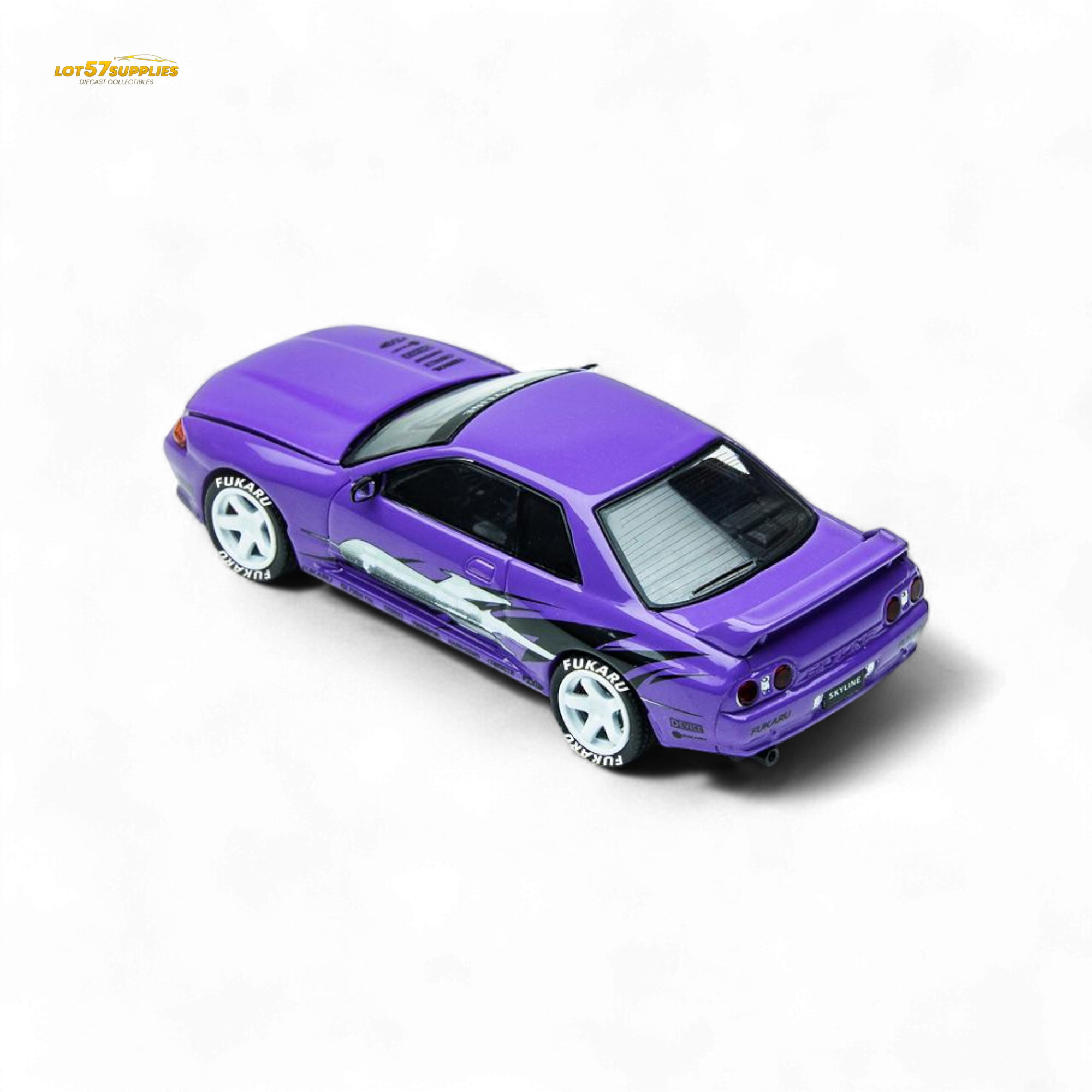 (Pre-Order) TimeMicro Skyline GT-R R32 Los Santos Drift Purple 1:64