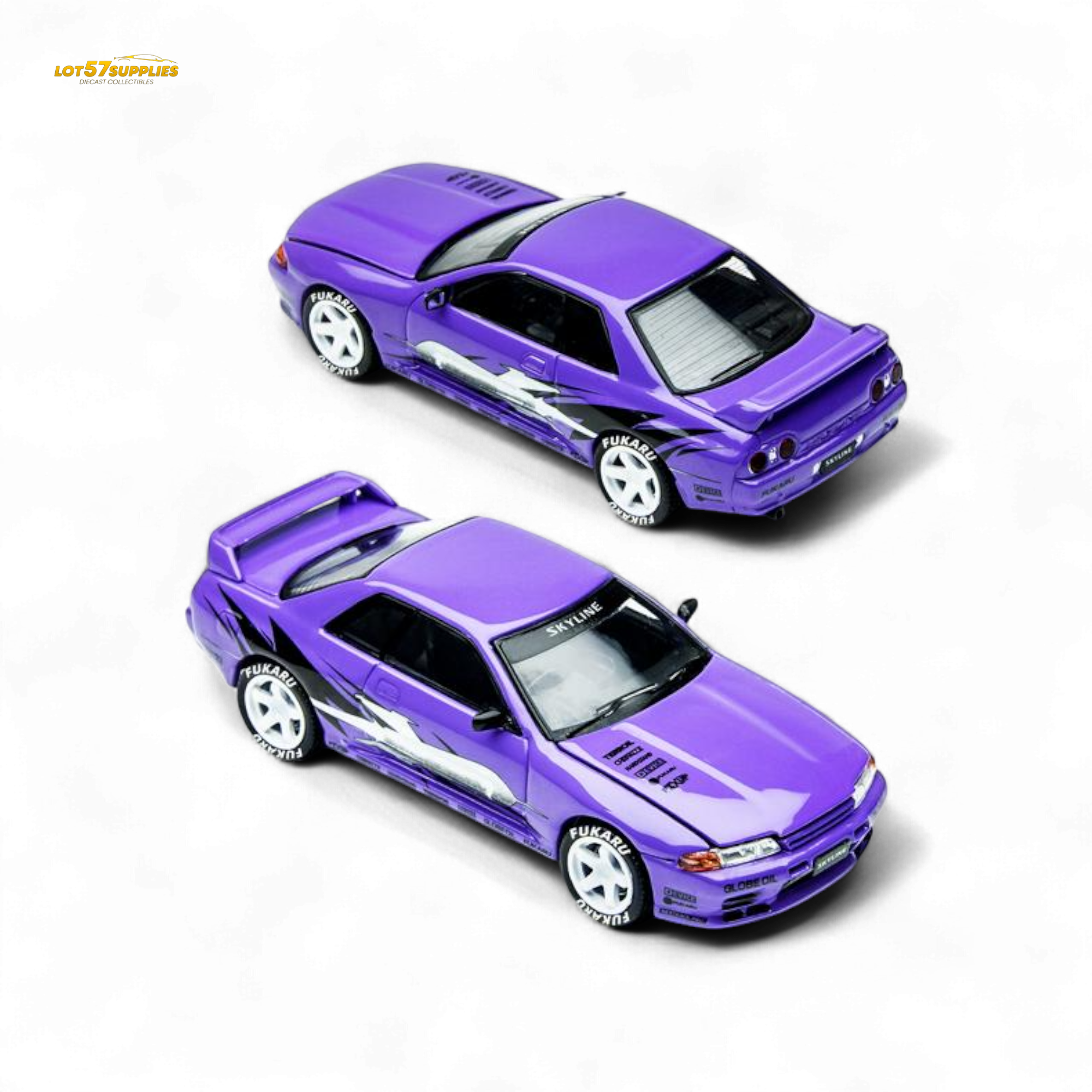 (Pre-Order) TimeMicro Skyline GT-R R32 Los Santos Drift Purple 1:64