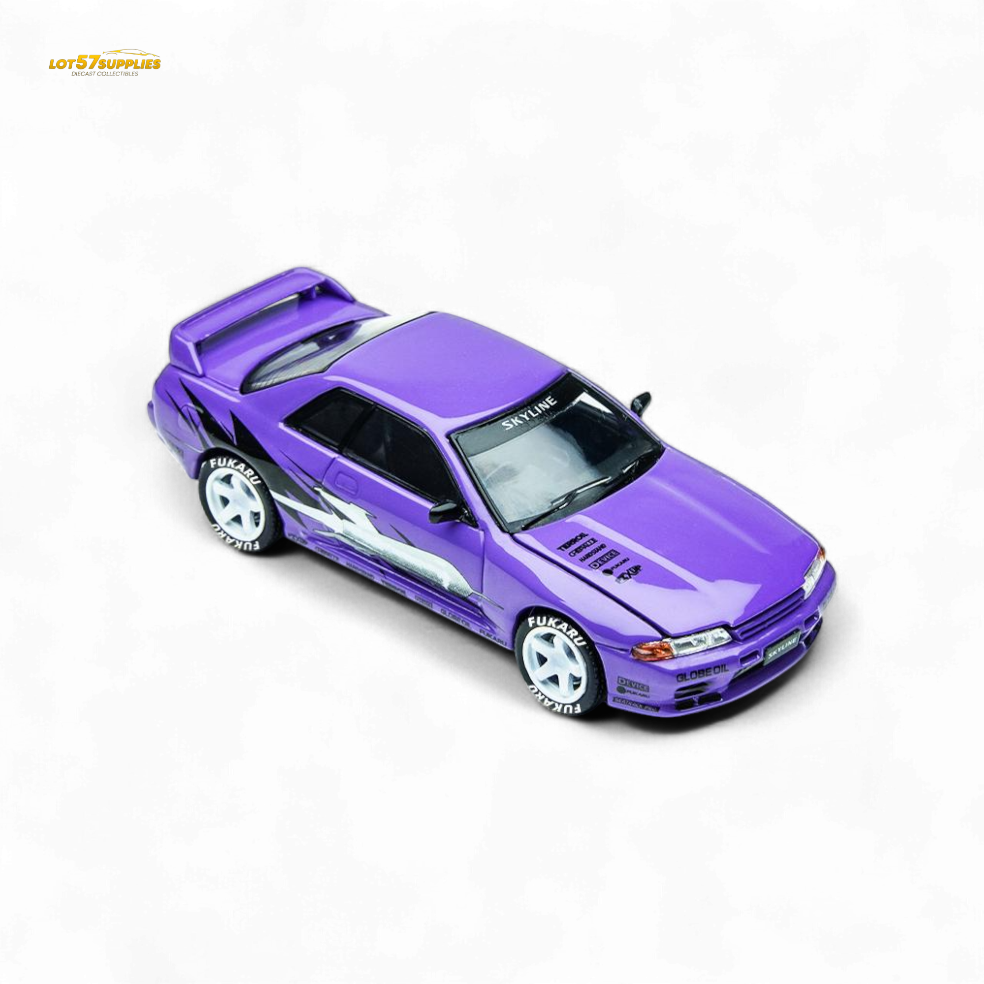 (Pre-Order) TimeMicro Skyline GT-R R32 Los Santos Drift Purple 1:64