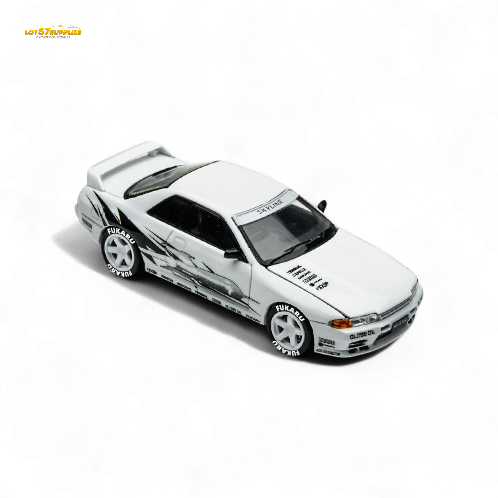 (Pre-Order) TimeMicro Skyline GT-R R32 Los Santos Drift - White 1:64