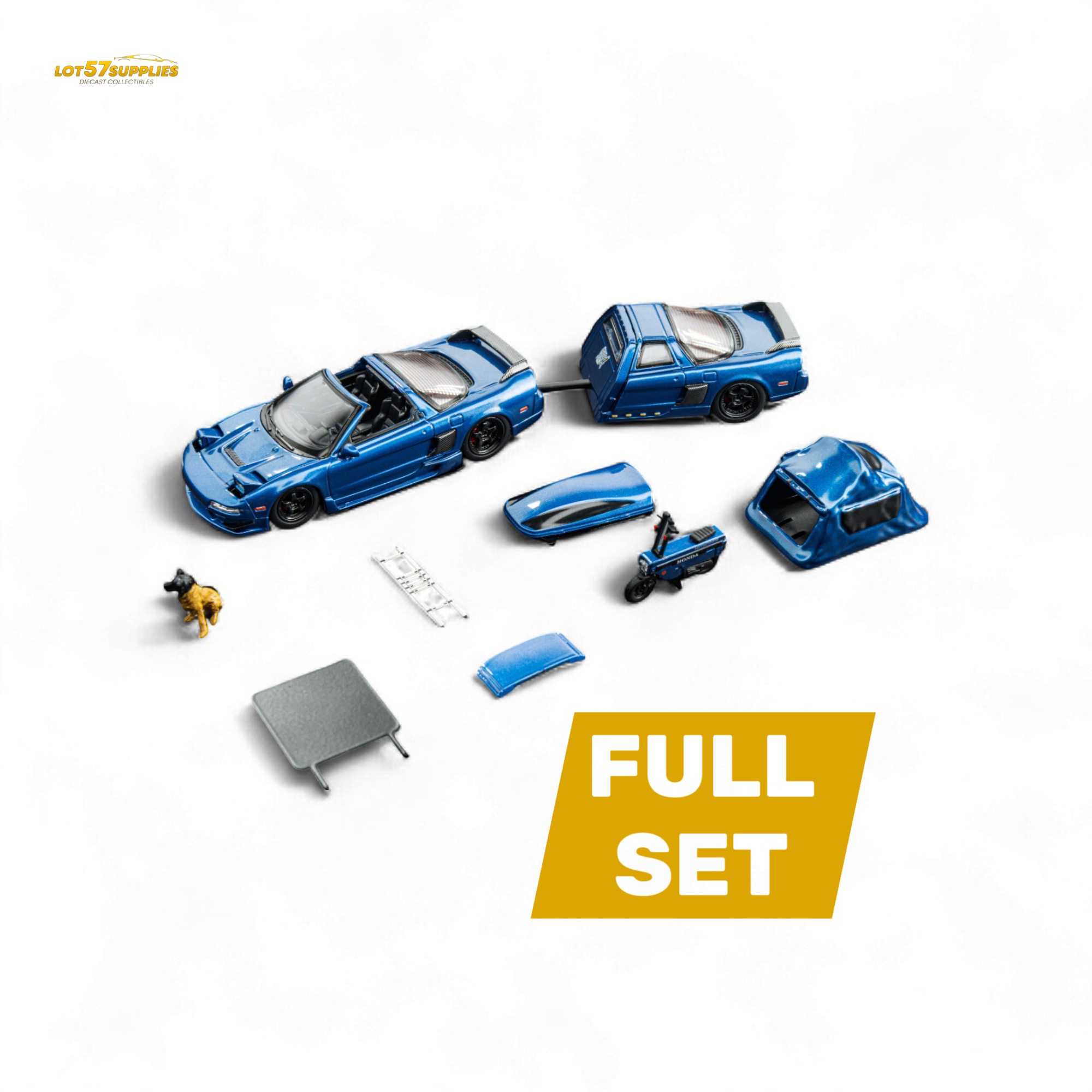 FindClassically NSX TRA Transparent Blue Full Set 1:64