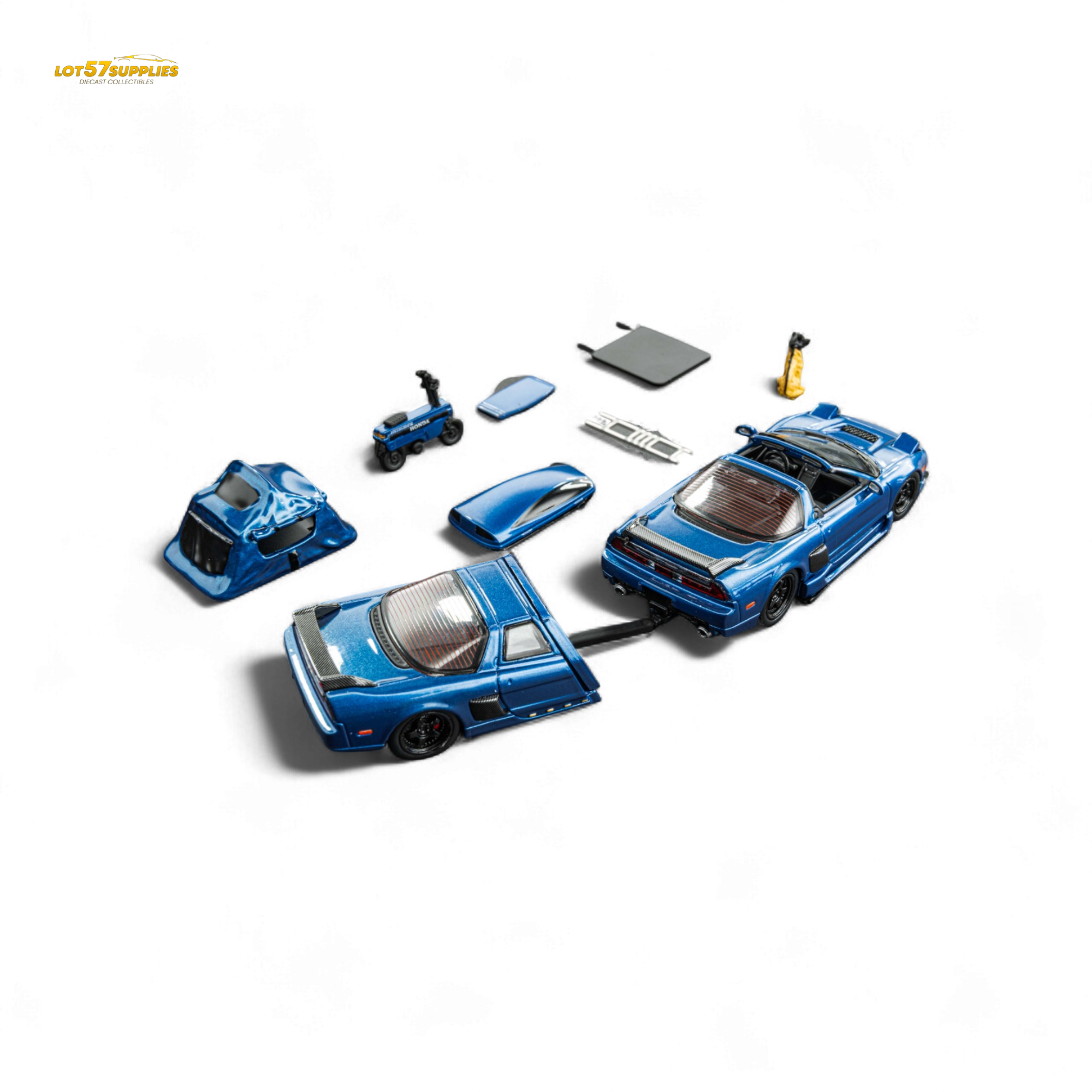 FindClassically NSX TRA Transparent Blue Full Set 1:64