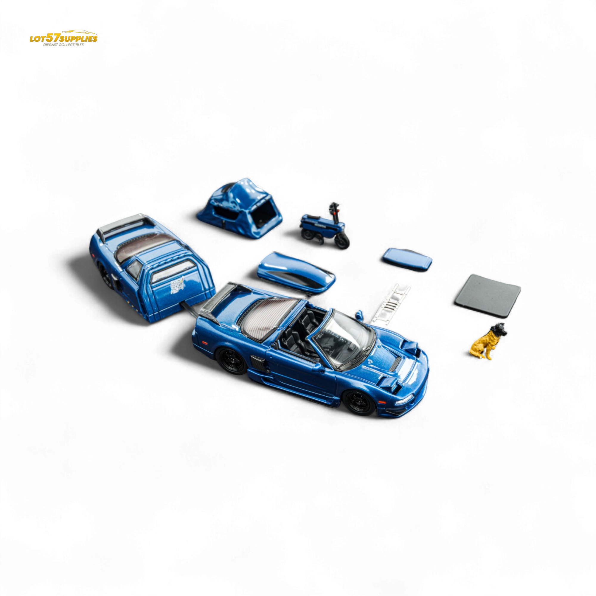 FindClassically NSX TRA Transparent Blue Full Set 1:64