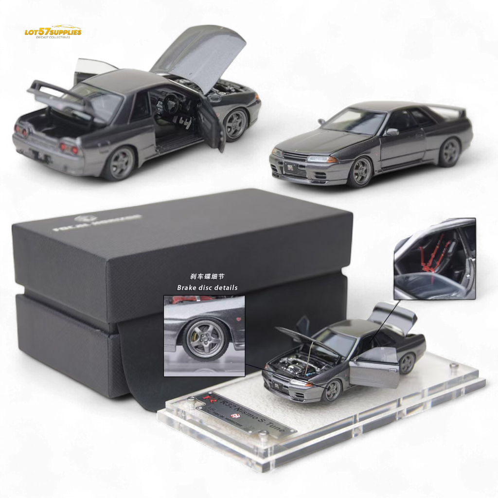 Focal Horizon Nissan Skyline GT-R R32 Nismo S-Tune Gun Grey 1:64